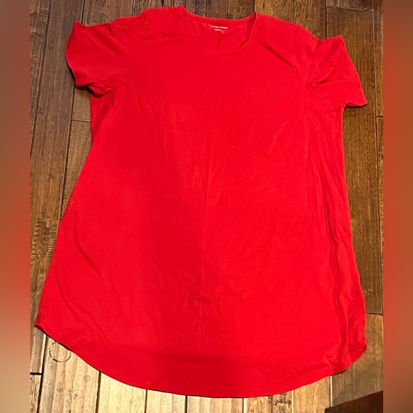Halie T-Shirt Dress with pockets, size L, red Universal Standard EUC - Picture 1 of 3